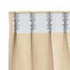 vidaXL Blackout Curtains with Rings 2 pcs Cream 225 x 140 cm Polyester