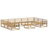 vidaXL Outdoor Sofa Set 10 pcs White Solid Acacia Wood