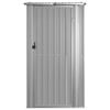 vidaXL Garden Shed Grey 118.5x97x209.5 cm Galvanised Steel