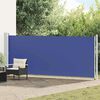 vidaXL Patio Retractable Side Awning 600x160 cm Blue
