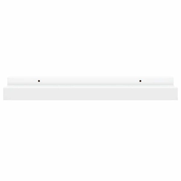 vidaXL Picture Frame Ledge Shelves 2 pcs White 40x9x3 cm MDF