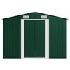 vidaXL Garden Shed 257x392x181 cm Metal Green