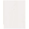 vidaXL Bedside Cabinet White 40x30.5x40 cm Solid Pinewood