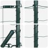 vidaXL Fence with Post Green 0.8 x 25 m Steel