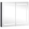 vidaXL Bathroom Cabinet | Anthracite | MDF, Glass | Medium | Bathroom Cabinet