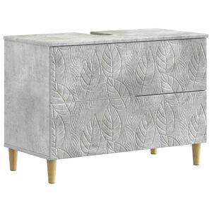 vidaXL Bathroom Sink Cabinet DELFT Concrete Grey 82 x 41x 59 cm