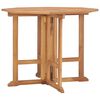vidaXL Dining Table | Teak | Solid Teak wood | Compact | Foldable