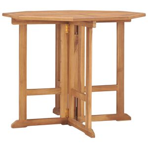 vidaXL Dining Table | Teak | Solid Teak wood | Compact | Foldable