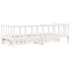 vidaXL Daybed with Drawers without Mattress White 90x190 cm Single Solid Wood