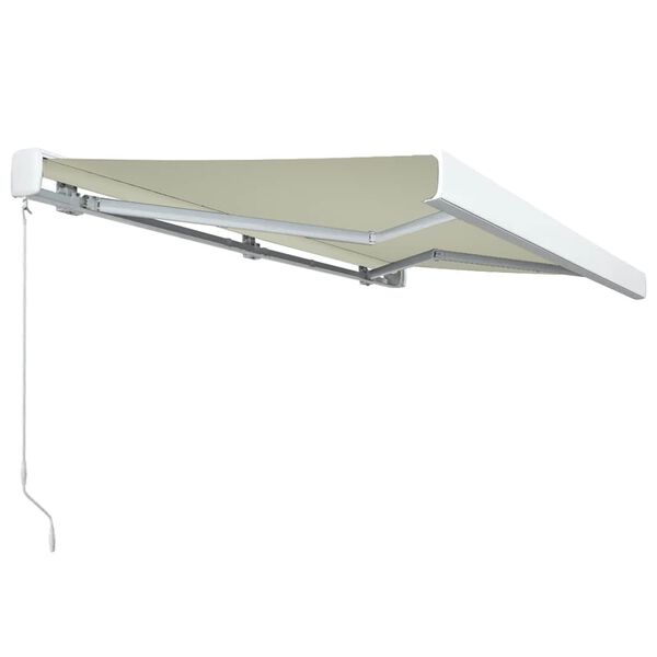 vidaXL Manual Cassette Awning 400x300 cm Cream