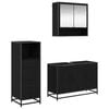 vidaXL Bathroom Furniture Set with Door 2 pcs Old Wood Engineered Wood