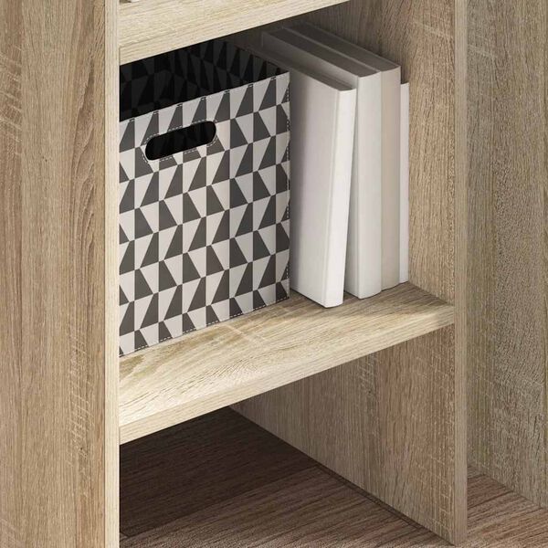 vidaXL Book Cabinet Sonoma Oak 40x35x180 cm Engineered Wood