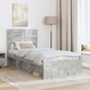 vidaXL Bed Frame with Headboard Concerte 90 x 200 cm Solid Pine Wood