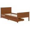 vidaXL Bed Frame without Mattress Honey Brown Solid Wood 90x200 cm