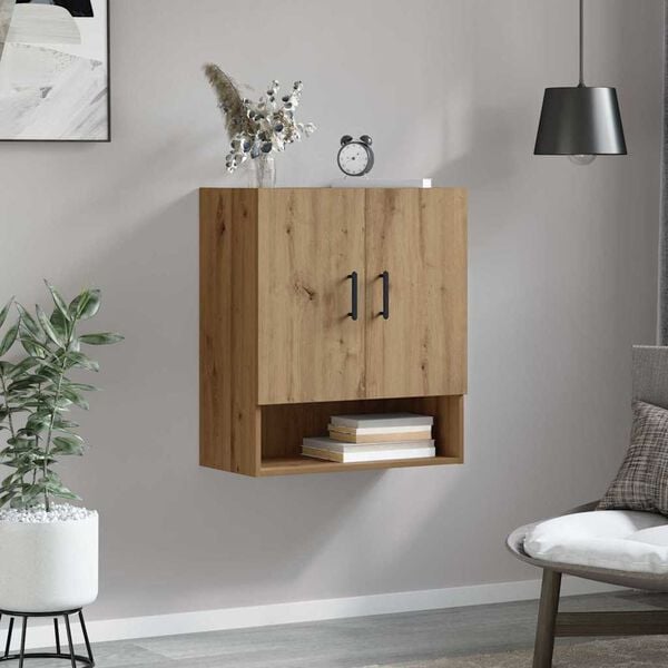 vidaXL Wall-Mounted Cabinet Wall-mounted Artisan Oak 60 x 31 x 70 cm