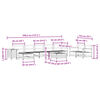 vidaXL 10 Piece Garden Sofa Set Solid Wood Douglas Fir