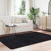 vidaXL Shaggy Rug High Pile NAVARRA Black 130x200 cm Polyester