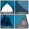 vidaXL Tents with Roof with Air Vent Blue 256 x 266 x 185 cm Polyester