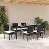 vidaXL Garden Dining Set 7 pcs Cream Powder-Coated Steel