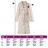 vidaXL Bathrobe without Hood Beige S Flannel