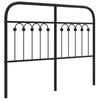 vidaXL Metal Replace Headboard Black 120 cm