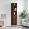 vidaXL Highboard Brown Oak 34.5x34x180 cm Engineered Wood