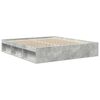 vidaXL Bed Frame without Mattress Concrete Grey 180x200 cm Super King Super King Size