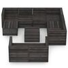 vidaXL 10 Piece Garden Lounge Set Grey Impregnated Pinewood