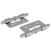 vidaXL Latch 2 pcs Silver 46 x 17 x 1.2 mm Steel