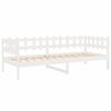 vidaXL Day Bed without Mattress White 90x190 cm Single Solid Wood Pine