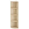 vidaXL Corner Shelf 4-Tier 31.5 x 31 x 130 cm Engineered Wood