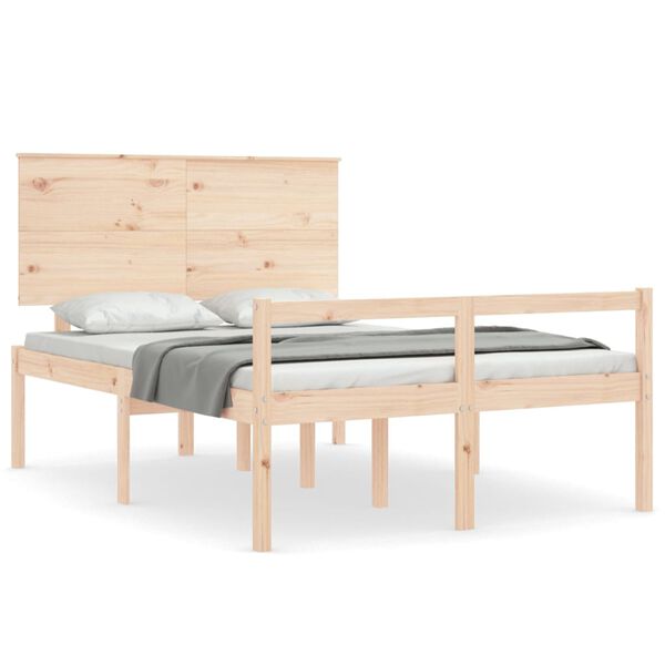 vidaXL Senior Bed without Mattress 140x200 cm Solid Wood