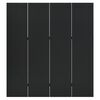 vidaXL 4-Panel Room Dividers 2 pcs Black 160x180 cm Steel