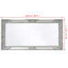 vidaXL Wall Mirror Baroque Style 100x50 cm Silver