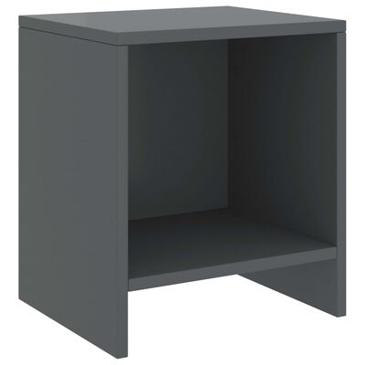 vidaXL Bedside Cabinets 2 pcs Dark Grey 35x30x40 cm Solid Pinewood