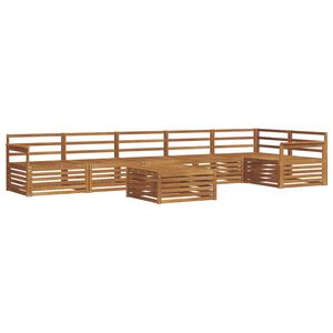 vidaXL Outdoor Sofa Set 7 pcs Natural Solid Acacia Wood