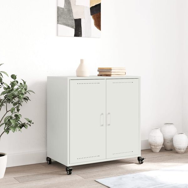 vidaXL Sideboard White 68x39x72 cm Steel