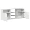 vidaXL TV Cabinet with LED Lights High Gloss White 120x30x50 cm