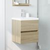 vidaXL Sink Cabinet Sonoma Oak 41x38.5x45 cm Engineered Wood