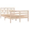 vidaXL Bed Frame without Mattress Solid Wood 120x200 cm (810425+814184)