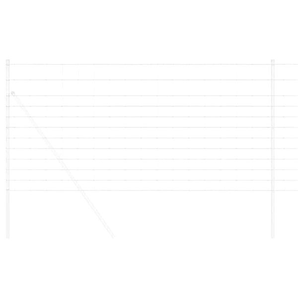 vidaXL Field Fence Silver 25 x 1.2 m Galvanised steel