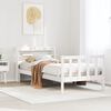 vidaXL Bed Frame without Mattress White 100x200 cm Solid Wood Pine