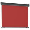 vidaXL Balcony Side Awning 125x250 cm Red