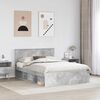 vidaXL Bed Frame with Headboard Concerte 140 x 200 cm Engineered wood
