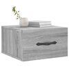 vidaXL Wall-mounted Bedside Cabinet Grey Sonoma 35x35x20 cm