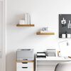 vidaXL Wall Shelf 2 pcs Brown 40 x 23.5 x 4 cm Engineered Wood
