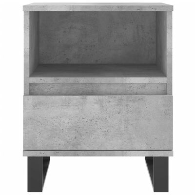vidaXL Bedside Cabinet Concrete Grey 40x35x50 cm Engineered Wood