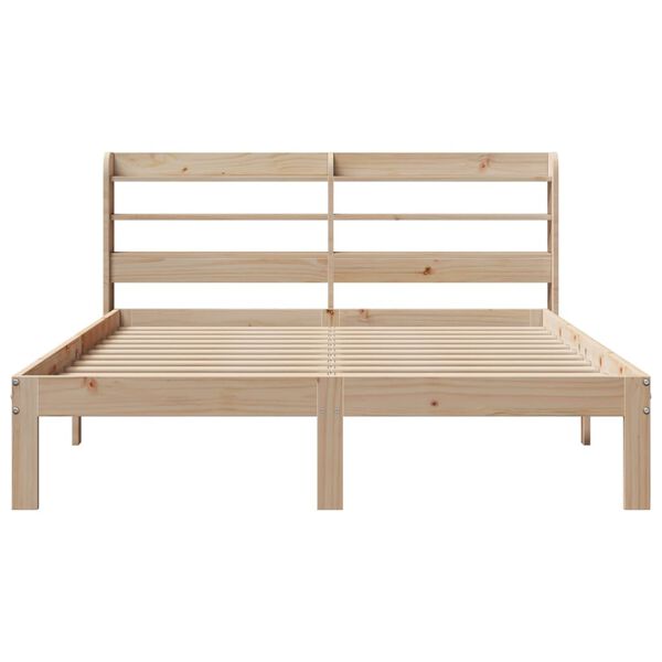 vidaXL Bed Frame with Headboard without Mattress 150x200 cm King Size