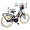 vidaXL Kids Bike 20'' for 6-11 Years Old Black