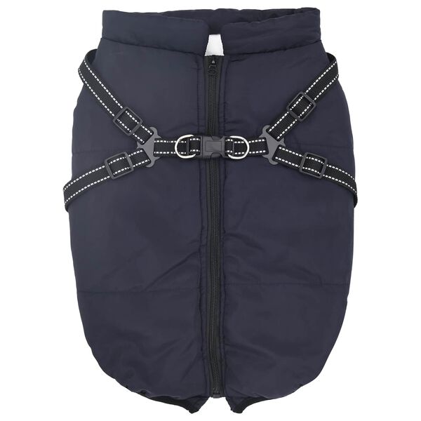 vidaXL Dog Coat Navy Blue L48